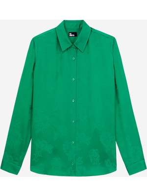 The Kooples Kadın Straıght Fıt Yeşil Gömlek