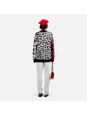 The Kooples Kadın Desenli Siyah Hırka