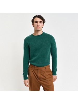 Gant Erkek Yeşil Regular Fit Uzun Kollu Triko