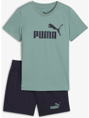 Puma Essentials No 1 Logo Çocuk Yeşil Eşofman Takımı
