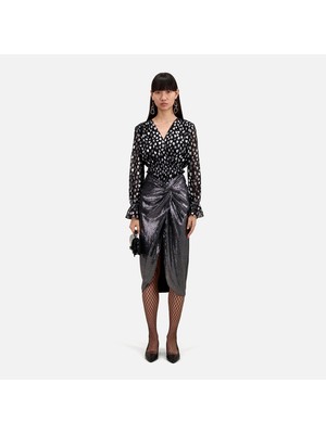 The Kooples Kadın Gri Payetli Etek