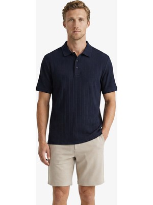 Nautica Erkek Lacivert Regular Fit Polo Yaka T-Shirt