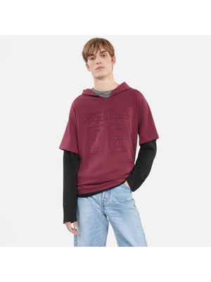 The Kooples Erkek Bordo T-Shırt
