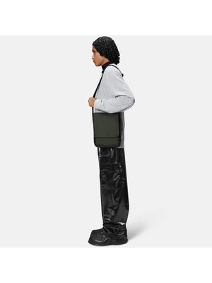 Rains Trail Reporter Bag W3 Unisex Yeşil Omuz Çantası