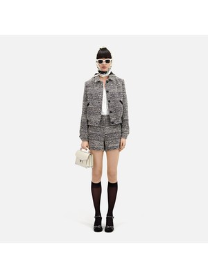 The Kooples Kadın Desenli Gri Ceket