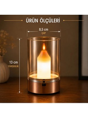 Cata Hareket Sensörlü Şarjlı Masa Lambası Dimmerli 2400 Mah 3200K
