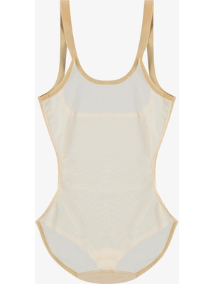 Wolford Tulle Forming Kadın Kahverengi Body