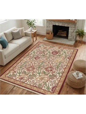 Vivense Vintage Çiçek Dokuma Taban Halı, 571 Yng 150X230 cm