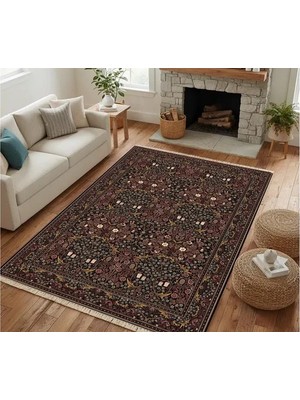 Vivense Mürdüm Motif Dokuma Taban Halı, 563 Yng 150X230 cm