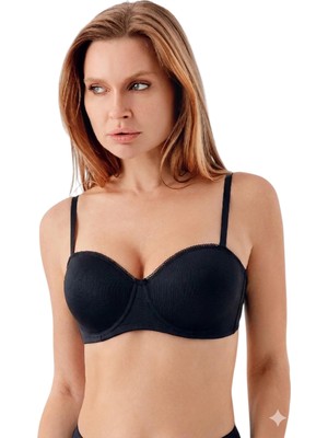 Newbra Lingerie 7045 Kadın Desteksiz C Cup Dantelli Sutyen
