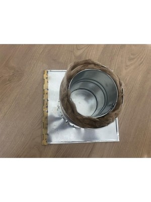 Isı Yalıtımlı Yanmaz Karavan Çadır Soba Baca Adaptörü 10 cm Lik Borular Için