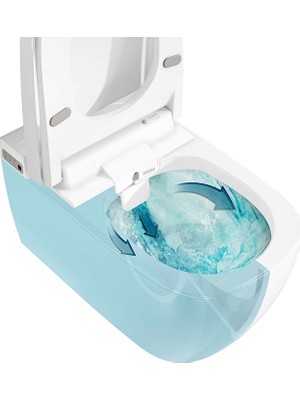 Vitra 5674B003-6193 V-Care Basic Akıllı Asma Klozet Rim-Ex, 60 cm Temassız, Clean, Beyaz