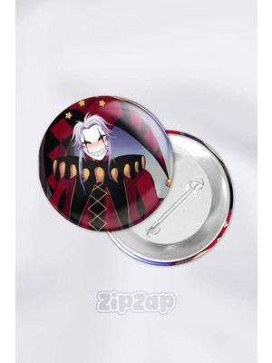 Zipzap The Freak Circus Çanta Süsü Rozet Iğneli Buton Rozet Seti (1 Adet)