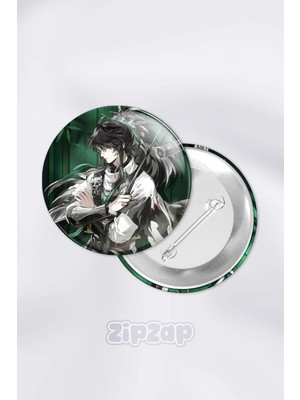 Zipzap Qiuyuan Wuthering Waves Gacha Çanta Süsü Rozet Iğneli Buton Rozet Seti (1 Adet)