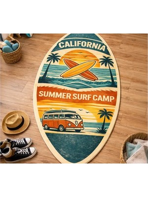 Vivense Surf Camp California Dokuma Taban Halı, 588 Yng 80X150 cm