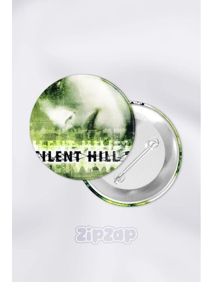 Zipzap Silent Hill Video Oyun Çanta Süsü Iğneli Buton Rozet Seti (1 Adet)