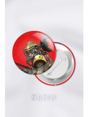 Zipzap Apex Legends Video Oyun Bilgisayar Oyunu Çanta Süsü Rozet Iğneli Buton Rozet Seti (1 Adet)