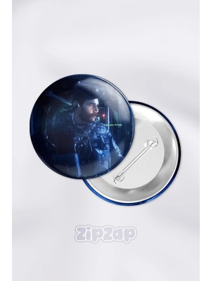 Zipzap Call Of Duty Video Oyun Bilgisayar Oyunu Çanta Süsü Rozet Iğneli Buton Rozet Seti (1 Adet)