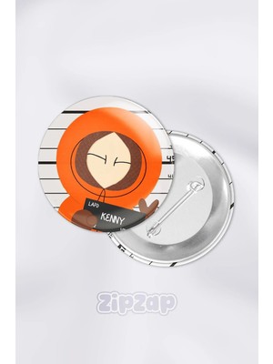 Zipzap South Park Anime Animasyon Çanta Süsü Rozet Iğneli Buton Rozet Seti (1 Adet)