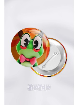 Zipzap Ribbit Tadc The Amazing Digital Circus Çanta Süsü Rozet Iğneli Buton Rozet Seti (1 Adet)
