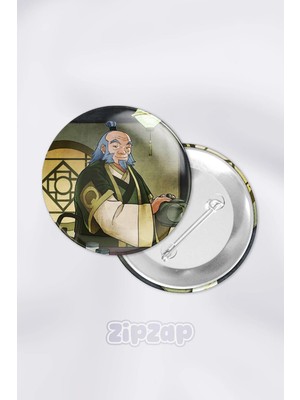 Zipzap Avatar Atla Son Hava Bükücü Anime Animasyon Çanta Süsü Rozet Iğneli Buton Rozet Seti (1 Adet)