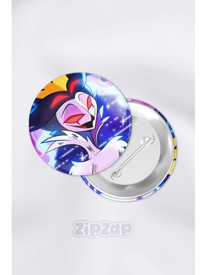 Zipzap Helluva Boss Stolas Blitz Anime Animasyon Çanta Süsü Rozet Iğneli Buton Rozet Seti (1 Adet)