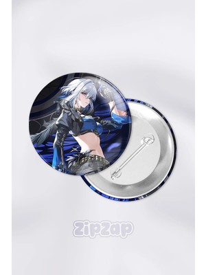 Zipzap Galbrena Wuthering Waves Gacha Çanta Süsü Rozet Iğneli Buton Rozet Seti (1 Adet)