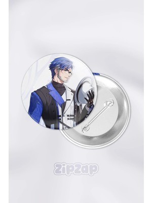 Zipzap Yuanwu Wuthering Waves Gacha Çanta Süsü Rozet Iğneli Buton Rozet Seti (1 Adet)