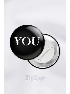Zipzap You Dizi Çanta Süsü Iğneli Buton Rozet Seti (1 Adet)