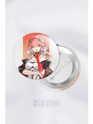 Zipzap Changli Wuthering Waves Gacha Çanta Süsü Rozet Iğneli Buton Rozet Seti (1 Adet)