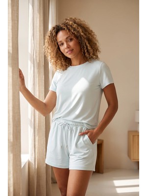 Katia & Bony Kadın Basic Modal Şort Yeşil