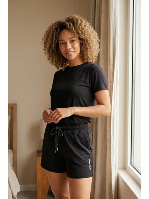 Katia & Bony Kadın Basic Modal Tişört Siyah