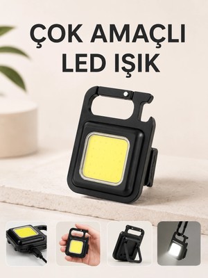 Armüz Kamp Işığı Çok Fonksiyonlu Taşınabilir Anahtarlık Kapak Açma Manyetik Özelliği