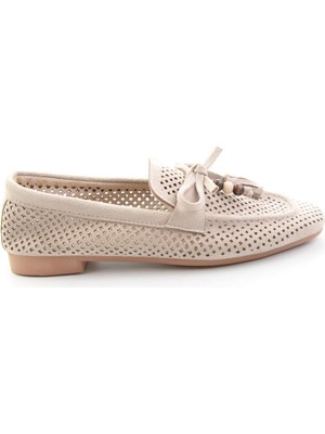 Bambi Bej  Kadın Loafer Ayakkabı K01688012772