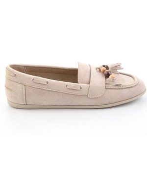 Bambi Bej  Kadın Loafer Ayakkabı K01566004972