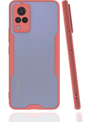 Muratech Newface Vivo V21 Kılıf Platin Silikon - Pembe