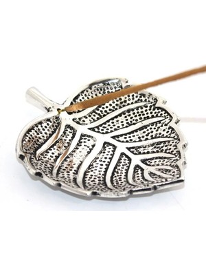 Mentra Online Metal Yaprak Tasarımlı Tütsülük Tütsülük Buhurdanlık 11.5x9.5 cm