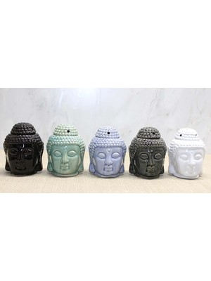Store Seramik Buda Büstü Buhurdanlık – Dekoratif Aromaterapi Esanslığı 12X8 cm