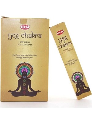Mentra Online Hem Yog Chakra Masala Aromalı Çubuk Tütsü 15 gr Tütsülük Buhurdanlık