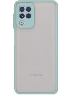 Muratech Newface  Galaxy A22 Kılıf Montreal Silikon Kapak - Turkuaz