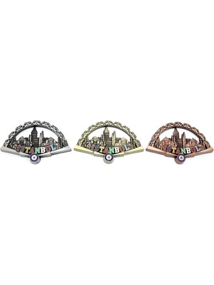 Mentra Online Istanbul Temalı Metal Buzdolabı Magneti 6X10 cm