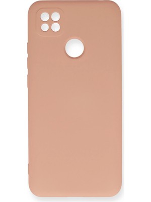 Muratech Newface Xiaomi Redmi 9c Kılıf Nano Içi Kadife Silikon - Pudra