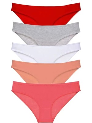 5 Adet Süper Eko Set Likralı Kadın Slip Külot 519 Mudanis