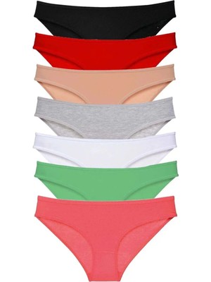 Modanı Seç 7 Adet Süper Eko Set Likralı Kadın Slip Külot Set 3