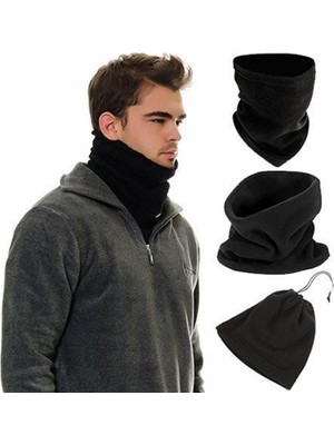 Zenviaa Çok Fonksiyonlu Unisex Terletmez Kumaş Ipli Polar Bere Boyunluk ZENVIAA365423