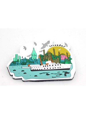 Store Istanbul Temalı Magnet 7X10 cm | Dekoratif Buzdolabı Süsü Turistik Hatıra