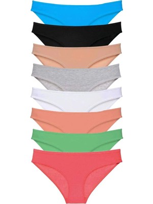 Modanı Seç 8 Adet Süper Eko Set Likralı Kadın Slip Külot Set 7