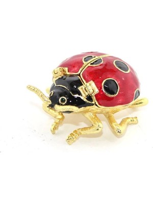 Mentra Online Swaroski Taşlı Uğur Böceği Dekoratif Obje 6x5 cm