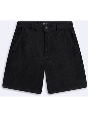 LTB Davına Chino Yüksek Bel Dark Indigo Jean Şort