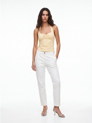 LTB Slım Fit Krem Pantolon